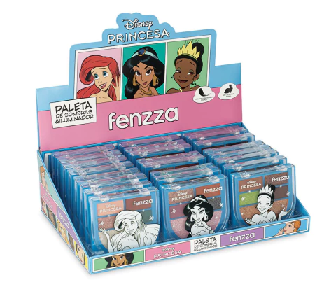 Paleta de Sombras & Iluminador Princesas C/24 - Fenzza (DIS106) ) - comprar online