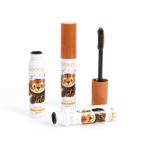 Kit Máscara para Cílios Cute Tiger Marrom C/6 - Febella (MA30444) - comprar online