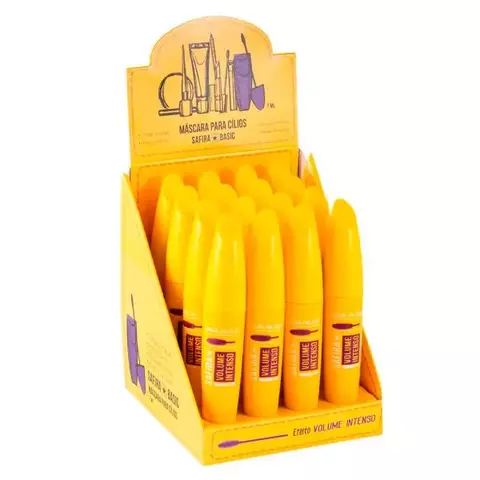 Máscara De Cílios Volume Intenso Amarelo C/16 - Safira