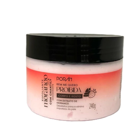 Kit Esfoliante Corpo e Rosto Morango com Chantilly C/6 - Porán (PR263) - comprar online