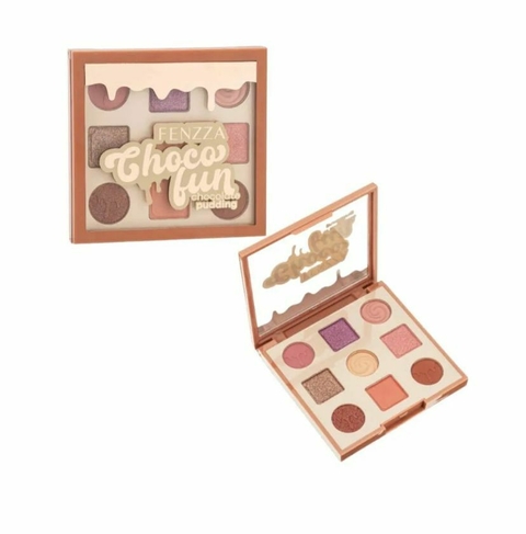 Kit Paleta de Sombras Choco Fun C/6 - Fenzza (FZ10090)