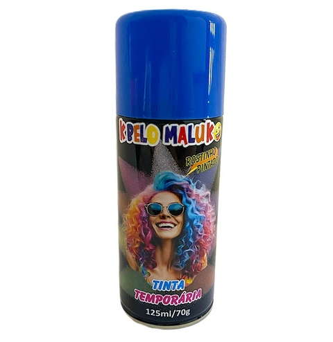 Kit Cabelo Maluco Tinta Temporária Para Cabelo Azul C/6 Rostinho Pintado (8504) - comprar online