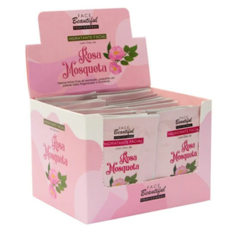 Máscara Facial Sachê Hidratante Com Óleo De Rosa Mosqueta C/50 - Face Beautiful (FB193) - comprar online