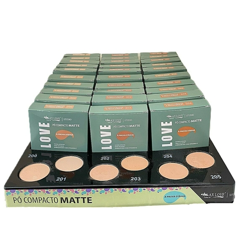 Pó Compacto Matte A Prova D´água Do 200 ao 205 C/30 - Max Love (MAX 076) - comprar online