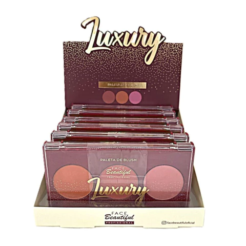 Paleta Trio de Blush Luxury C/6 - Face Beautiful (FB343)