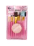 Kit Com 08 Pincéis e 1 Esponja C/12 - Pink 21 (HB87511) - loja online