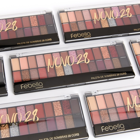 Kit Paleta de Sombras Novo 28 C/6 - Febella (PSO30335B)