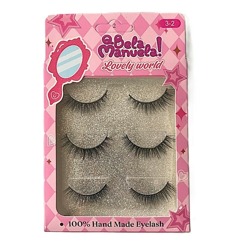Cilios Postiços com 03 Pares Lovely World C/12 -Bela Manuela (QBM671-2) - comprar online