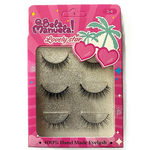 Cilios Postiços com 03 Pares Lovely Star C/12 - Bela Manuela (QBM671-4) - comprar online