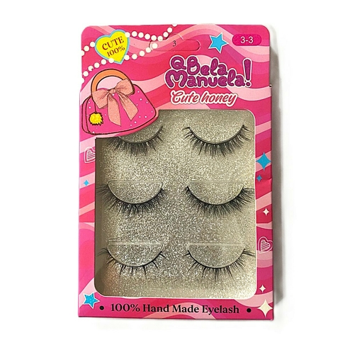 Cilios Postiços com 03 Pares Cute Honey C/12 - Bela Manuela (QBM671-3) - comprar online