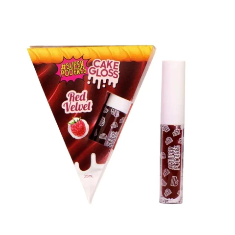 Kit Cake Gloss Red Velvet C/12 - Super Poderes (LGCSP06)