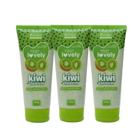 Kit Esfoliante Corporal em Bisnaga Kiwi + Chá Verde C/6 - Face Beautiful (FB440) - comprar online