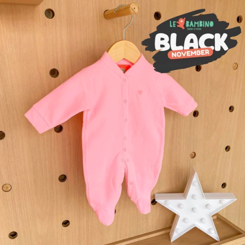 Macacão Bebê Soft com Pé Rosa - comprar online