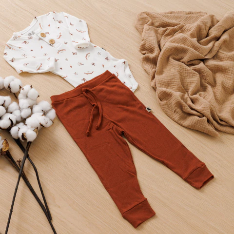 Conjunto Body Manga Longa Algodão e Calça Terra Comfort Premium