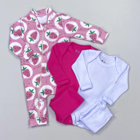 Kit Enxoval Bebê 5 Peças Menina (Opção 5)