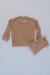 Conjunto Tricô Infantil Menino Urso Carinhoso