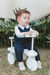 Kit Jardineira + Body - Roupas de tricô infantil | Fiu Kids