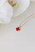 Colar Semijoia Trevo Vermelho - comprar online