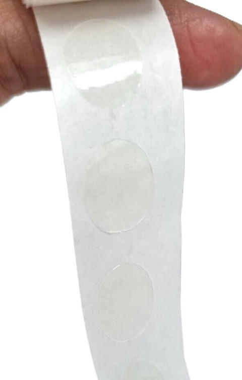 ROLLO DE ADHESIVOS CIRCULARES PARA BASE