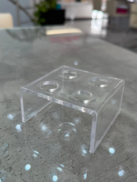 PORTA CUPS ACRILICO MINI x4 - comprar online