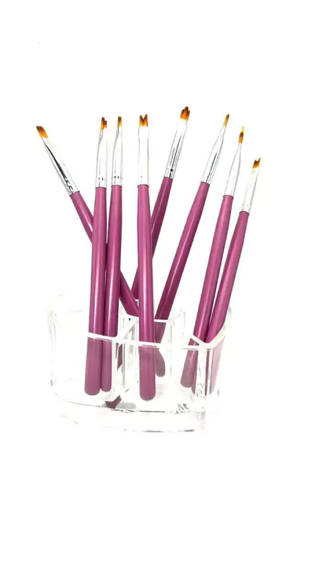 SET DE PINCEL DEGRADE UÑAS X 8