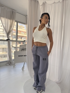 Palazo frisado Lisboa gris - tienda online