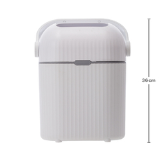 Lixeira Antiodor para Fraldas de bebê Branca 9L