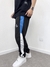 Calça Jogger Tactel Brothers Preta/Azul - Loja BHS