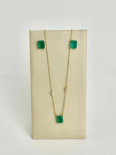 Conjunto lajota esmeralda fusion + ponto de luz