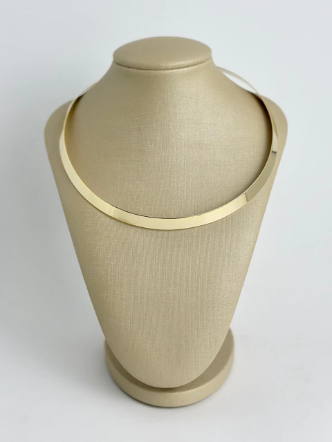 Gargantilha 8mm - dourada