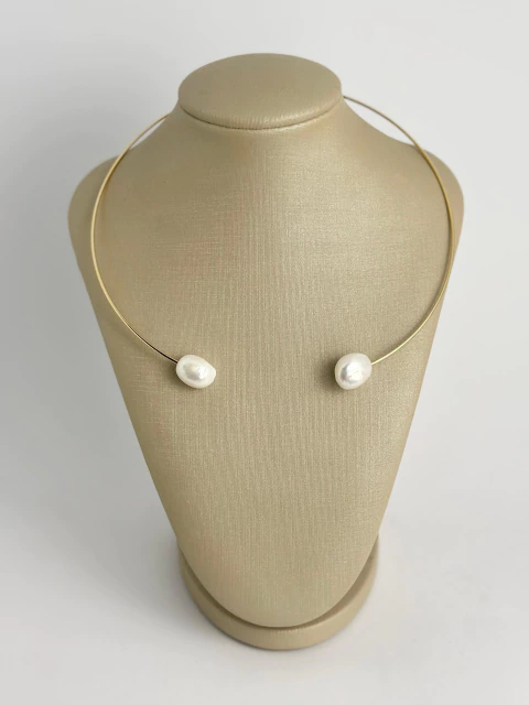 Choker pérola barroca
