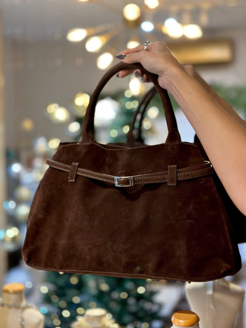 Bolsa carteiro marrom