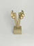 Brinco ear cuff flower dourada + pérolas - comprar online