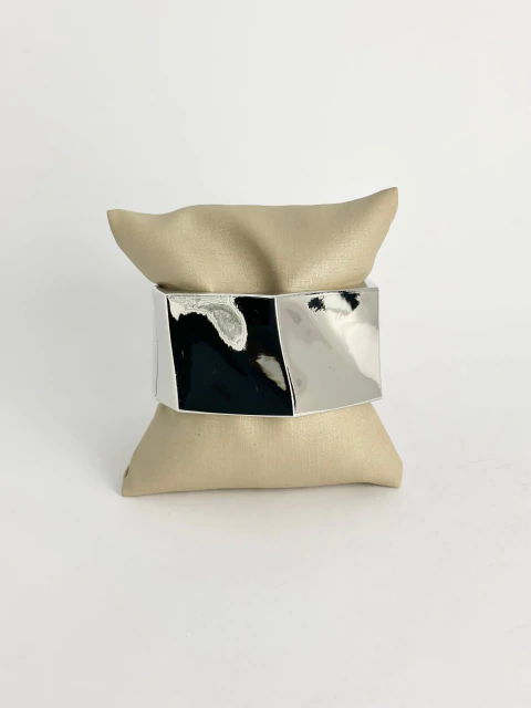 Bracelete quadrados prata liso