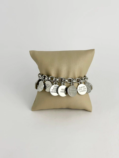 Pulseira 10 mandamentos - prata