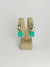 Brinco meia flor + gota verde fusion - comprar online