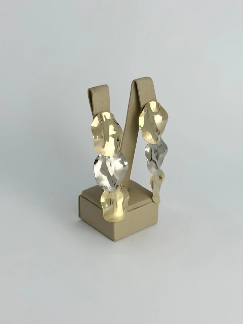 Brinco máxi trio mandalas - mix de banhos