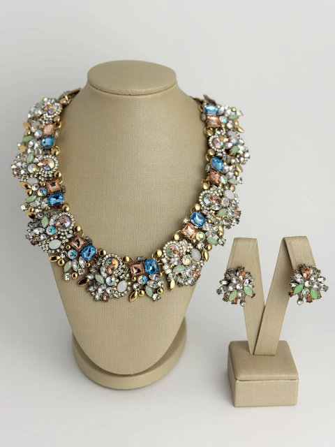 Conjunto realeza - tons de azul