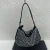 CARTERA STRASS PLATEADO