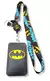 Porta Crachá Extensor e Cordão Batman