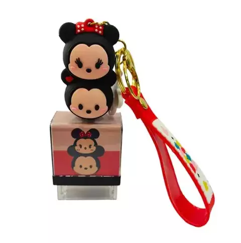 Carimbo e tirante Chaveiro Tsum Mickey e Minnie