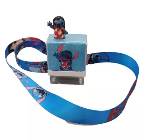 Carimbo e tirante Stitch Lilo