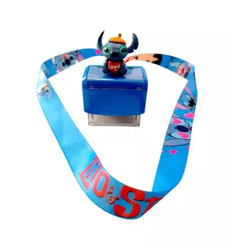 Carimbo e tirante Love you Stitch