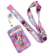 Porta Crachá Extensor e cordão Minnie pink