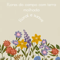 Vela Aromática Flores do Campo com Terra Molhada 100g - Melt the Candle