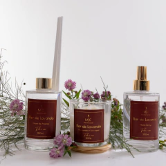 kit lavanda com difusor, home spray e vela aromática 200g - Melt the Candle