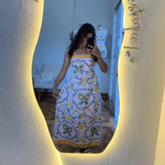 Vestido longo na internet