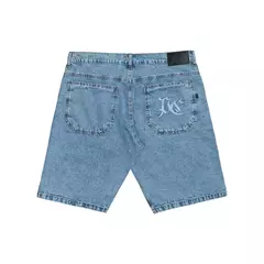 Bermuda Jeans Baggy Azul Plano c na internet