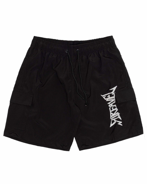 Shorts Surfavel Tactel Cargo Death (Preto)