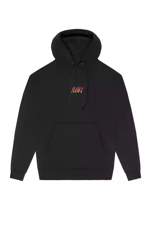MOLETOM HOODIE "FLAMES" BLACK